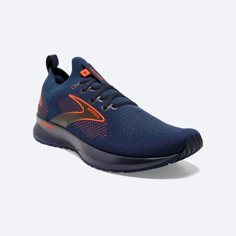 Zapatillas Running Brooks Levitate StealthFit 5 Hombre Azul Marino/Marrones | MUH184792