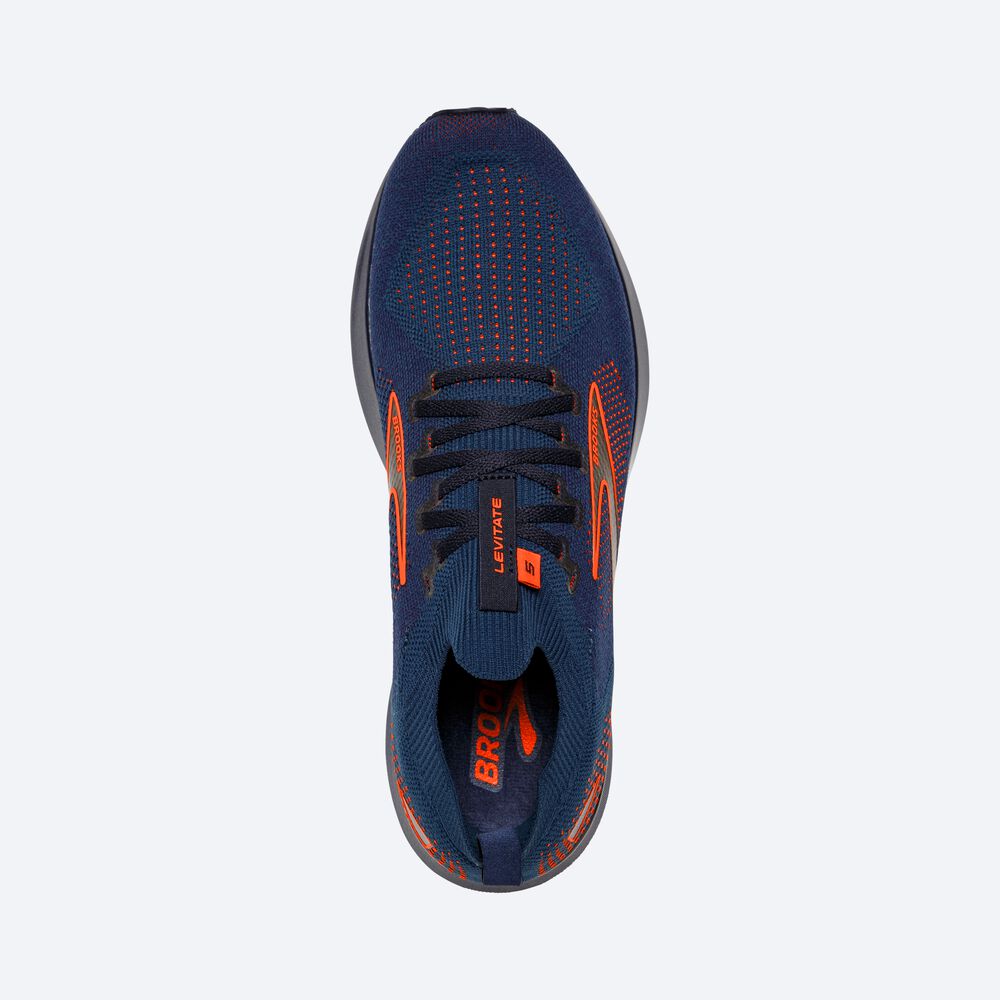 Zapatillas Running Brooks Levitate StealthFit 5 Hombre Azul Marino/Marrones | MUH184792