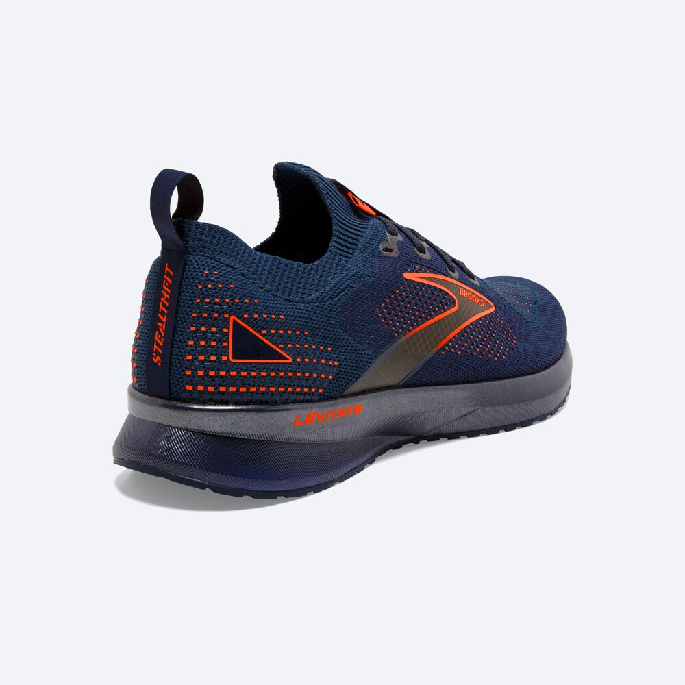 Zapatillas Running Brooks Levitate StealthFit 5 Hombre Azul Marino/Marrones | MUH184792