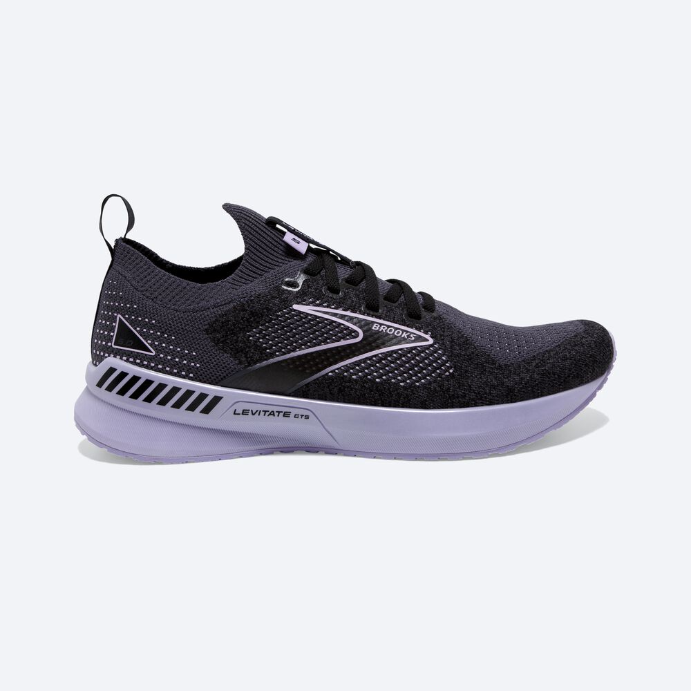 Zapatillas Running Brooks Levitate StealthFit GTS 5 Mujer Negras | NSR894210