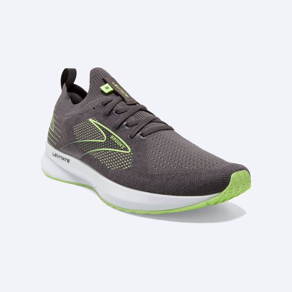 Zapatillas Running Brooks Levitate StealthFit 5 Hombre Negras/Verde | WAG328456