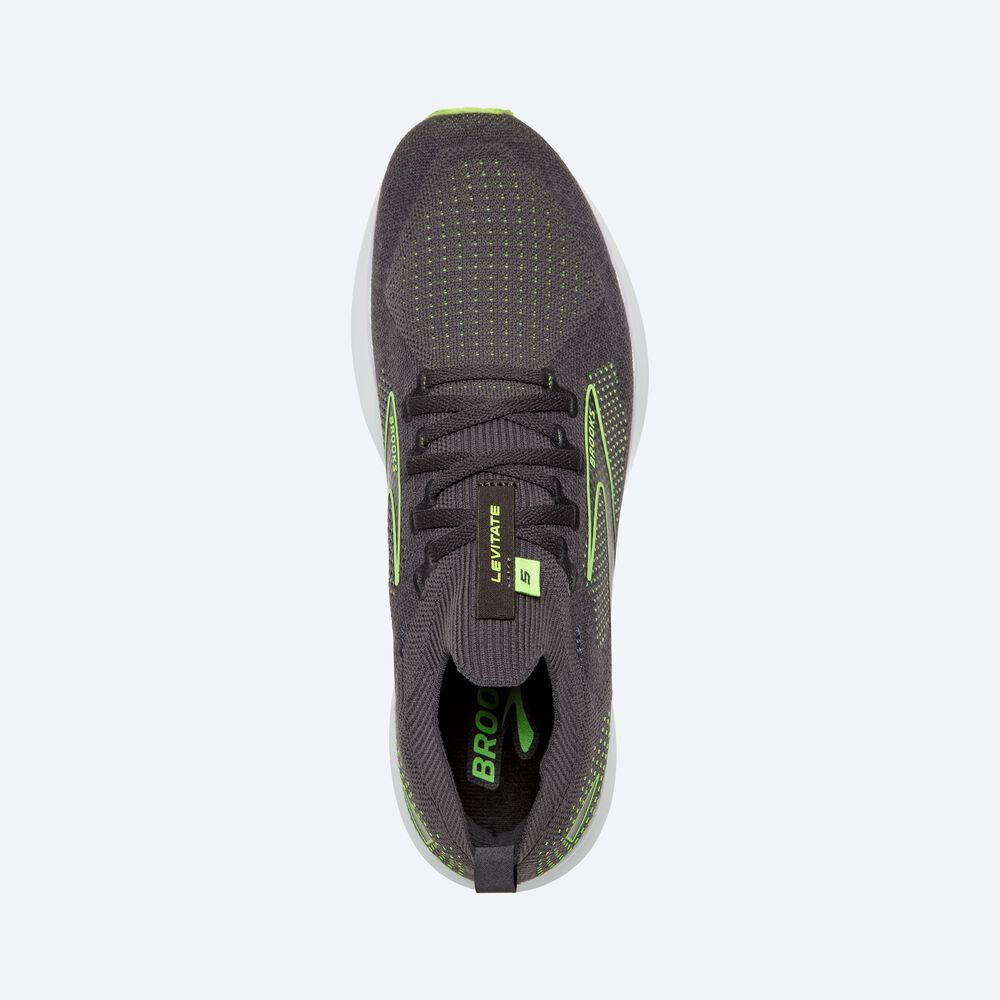 Zapatillas Running Brooks Levitate StealthFit 5 Hombre Negras/Verde | WAG328456