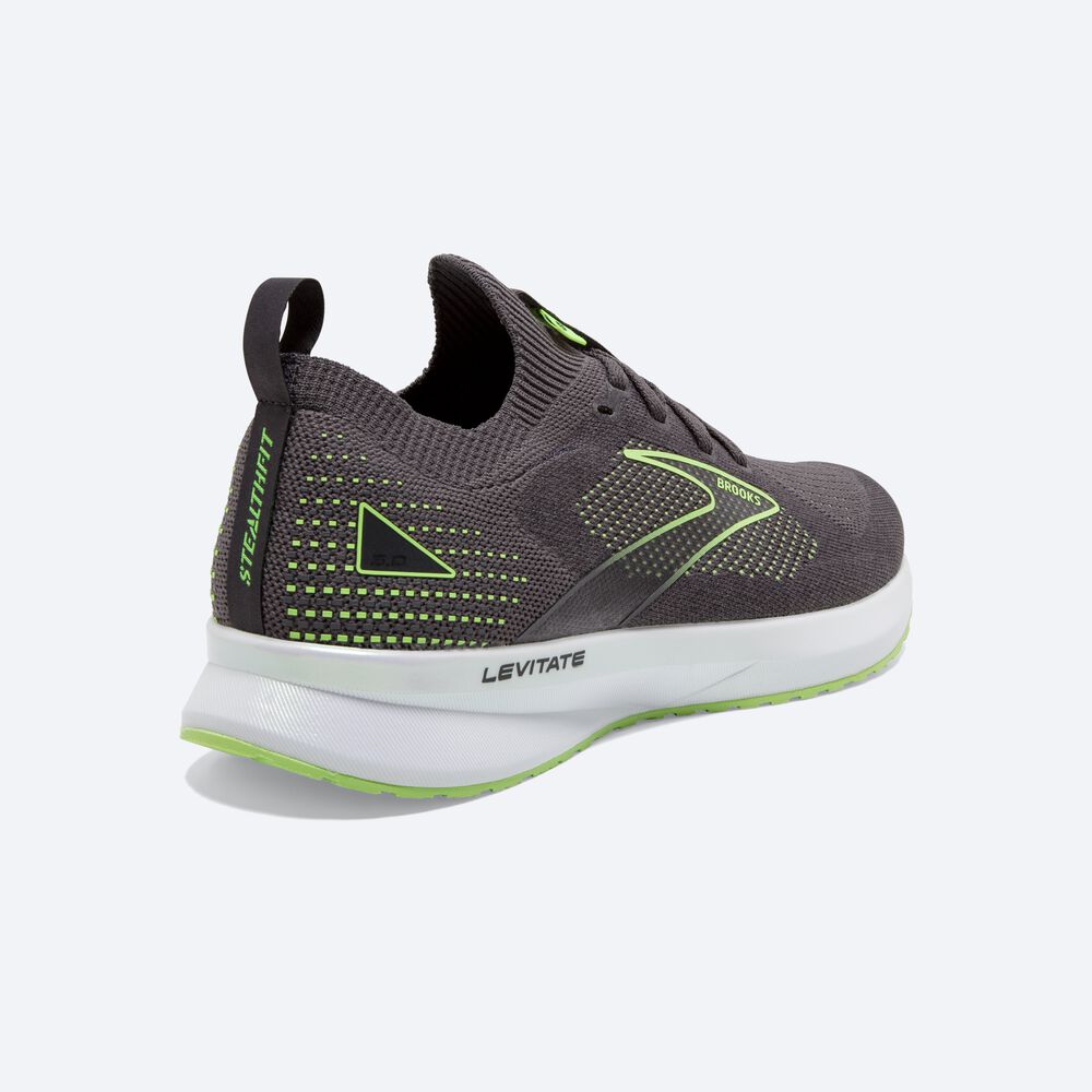 Zapatillas Running Brooks Levitate StealthFit 5 Hombre Negras/Verde | WAG328456