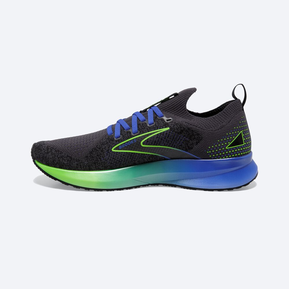 Zapatillas Running Brooks Levitate StealthFit 5 Hombre Negras/Verde/Azules | YPJ648539