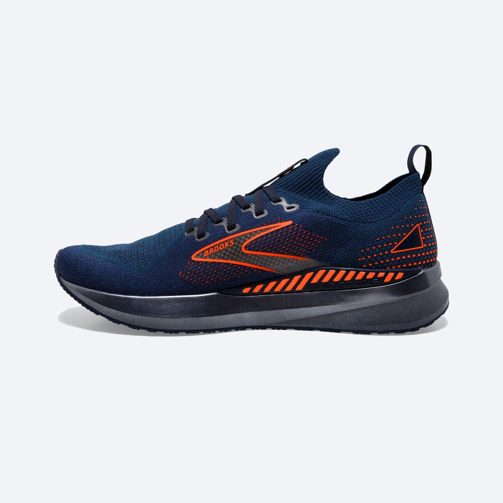 Zapatillas Running Brooks Levitate StealthFit GTS 5 Hombre Azul Marino/Marrones | ZTK908461