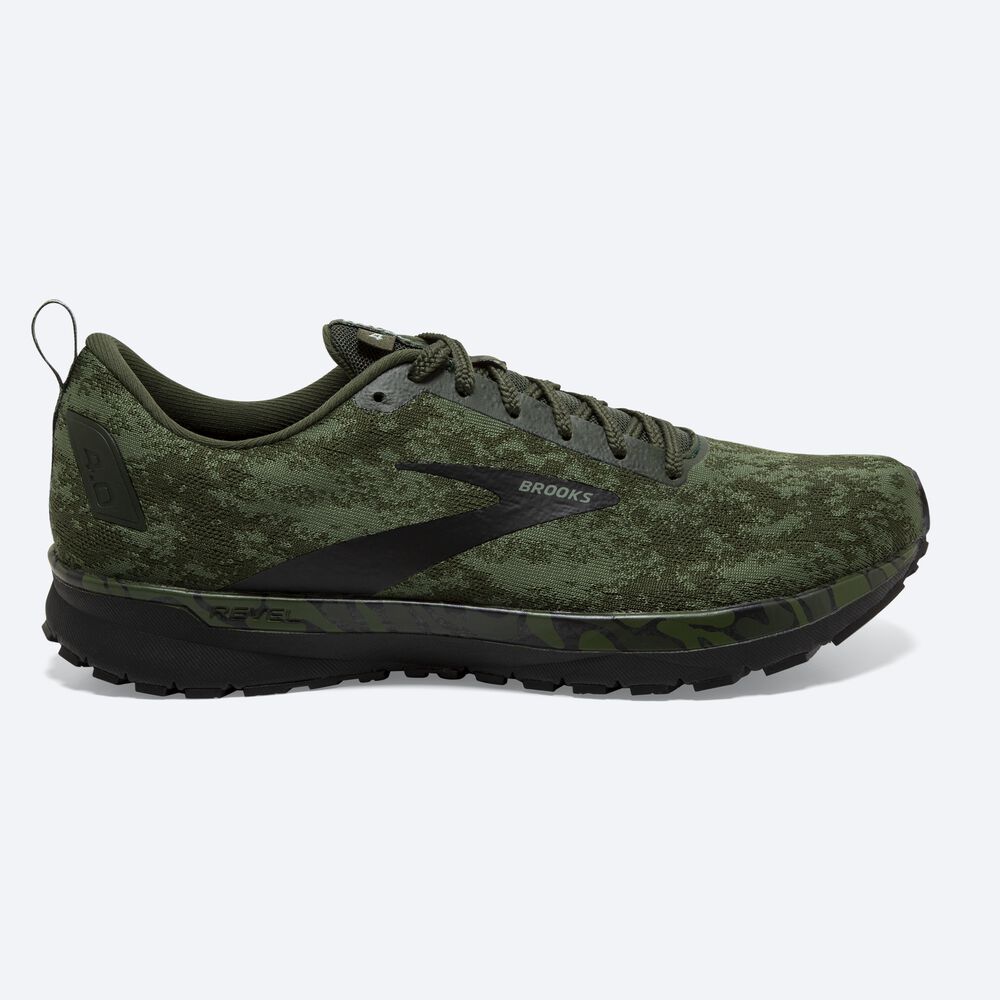 Zapatillas Running Brooks Revel 4 Hombre Verde/Negras/Verde | SFZ126095