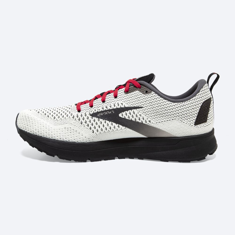 Zapatillas Running Brooks Revel 4 Hombre Blancas/Negras/Rojas | YWU123850