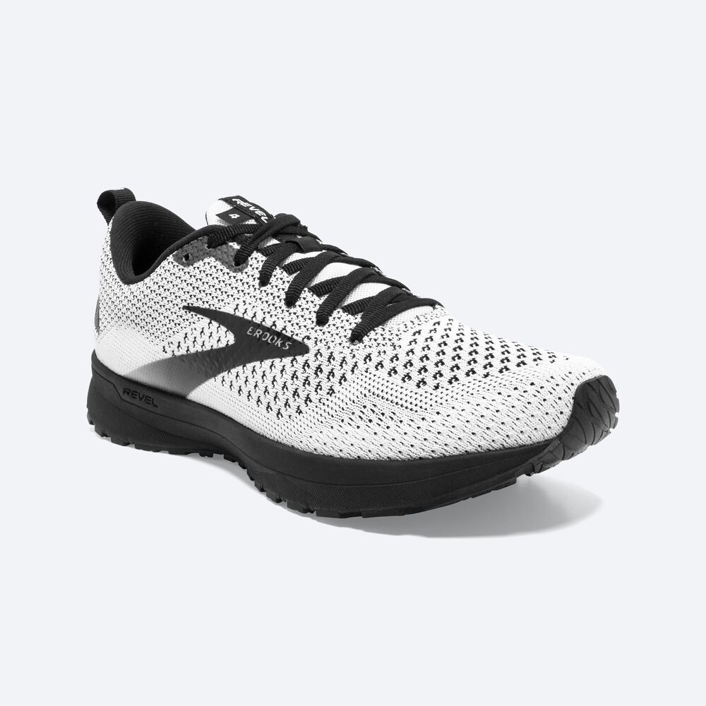 Zapatillas Running Brooks Revel 4 Mujer Blancas/Negras | AVC342961