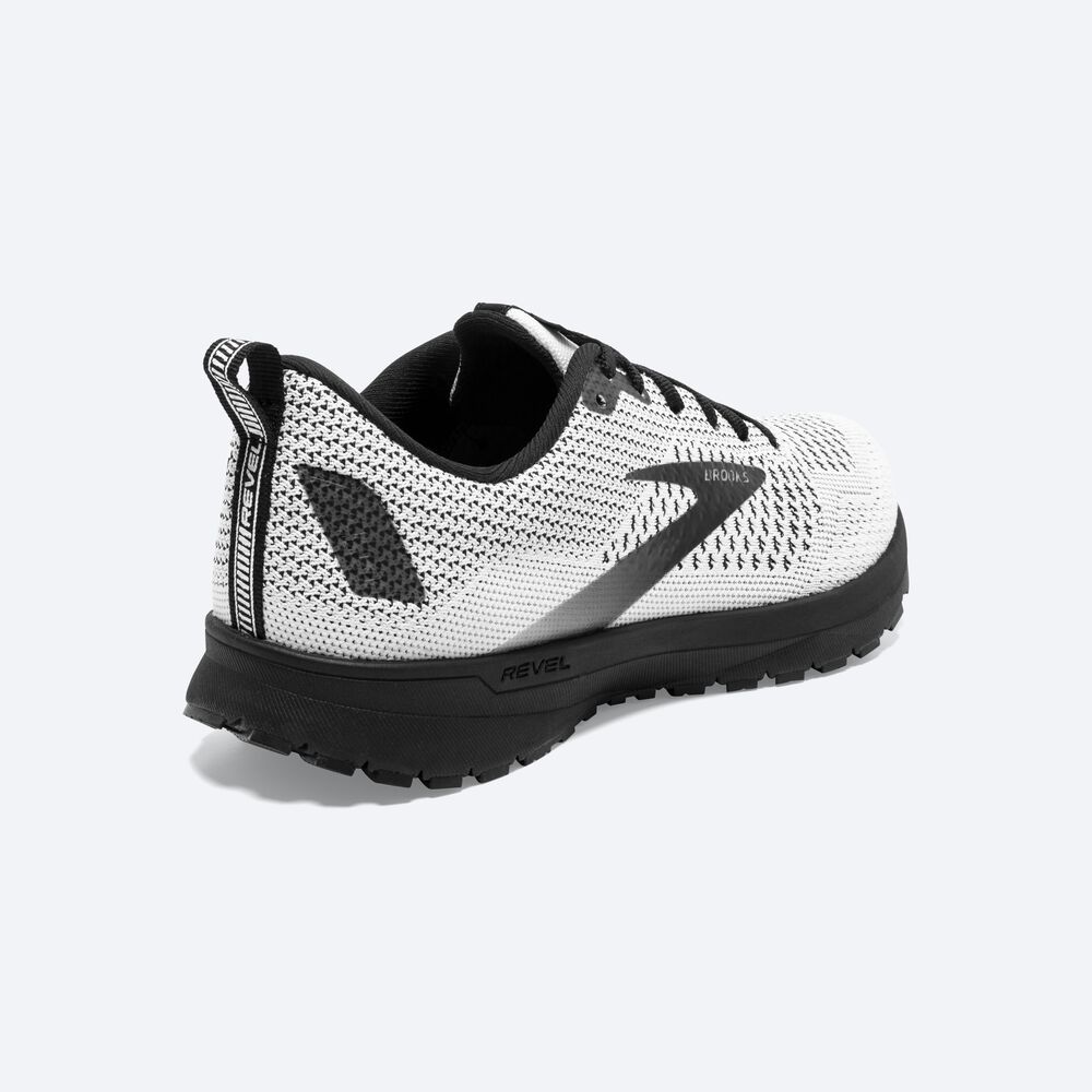 Zapatillas Running Brooks Revel 4 Mujer Blancas/Negras | AVC342961