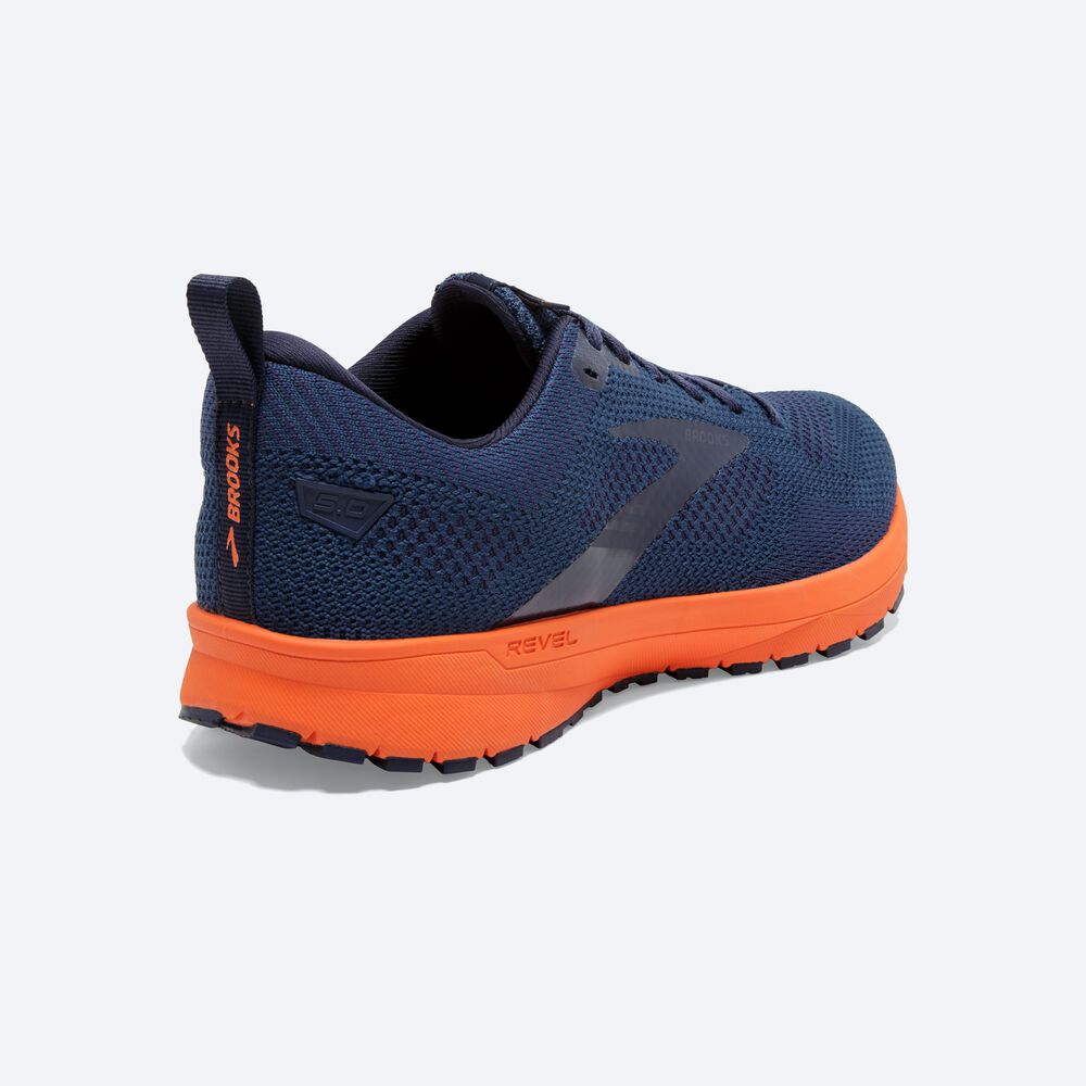 Zapatillas Running Brooks Revel 5 Hombre Marrones/Azul Marino | AXG136249