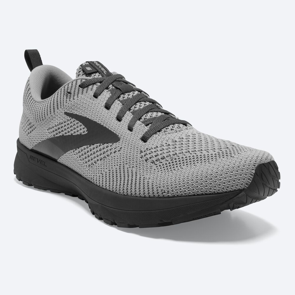 Zapatillas Running Brooks Revel 5 Hombre Gris/Blancas/Metal | ERP189370