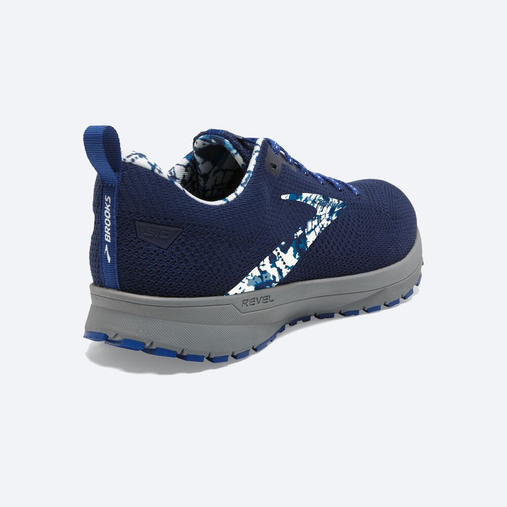 Zapatillas Running Brooks Revel 5 Hombre Azules/Azules/Blancas | LYH723948