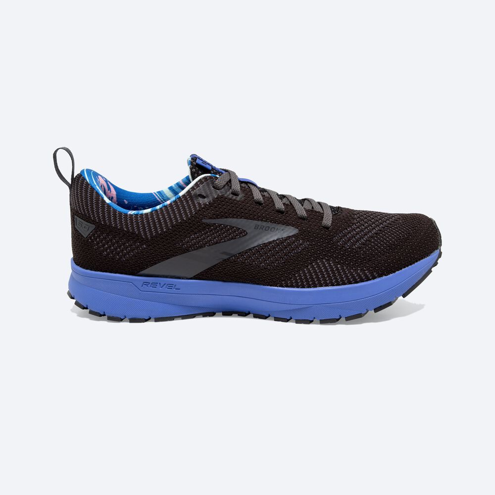 Zapatillas Running Brooks Revel 5 Hombre Negras | QKU721689