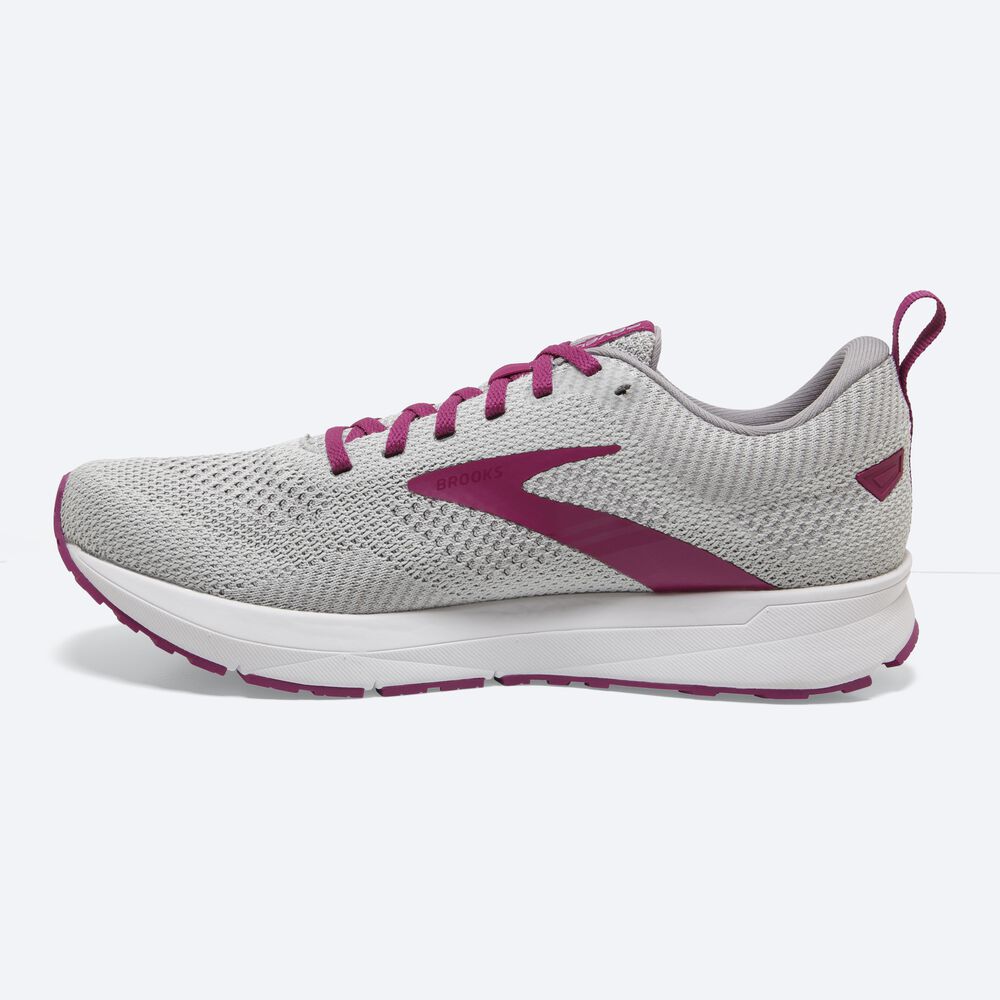 Zapatillas Running Brooks Revel 5 Mujer Gris/Blancas | KLA480352