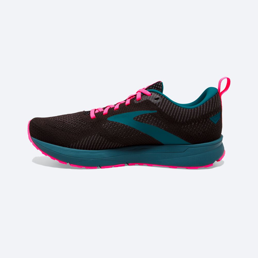 Zapatillas Running Brooks Revel 5 Mujer Negras/Azules/Rosas | MVK175402