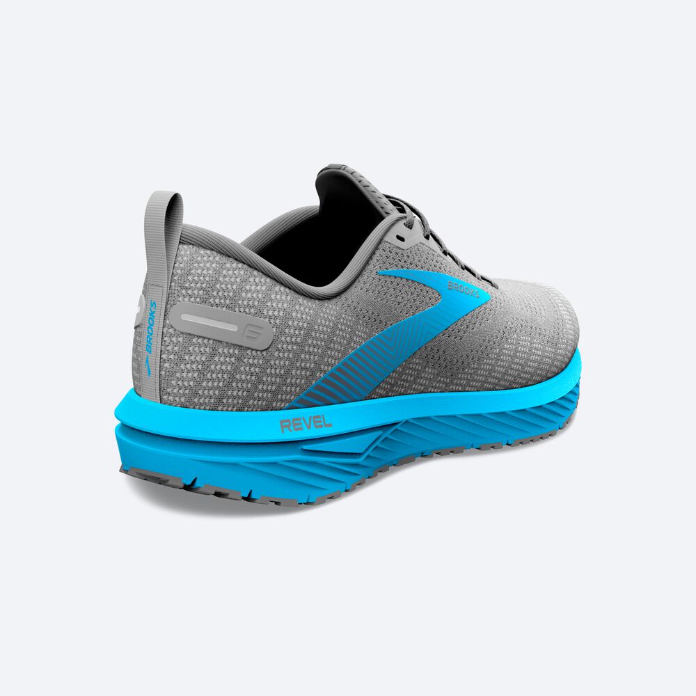 Zapatillas Running Brooks Revel 6 Hombre Negras/Azules | AIH461732