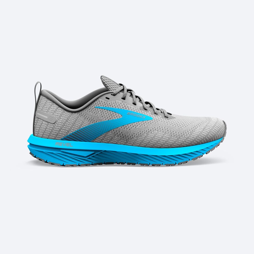 Zapatillas Running Brooks Revel 6 Hombre Negras/Azules | AIH461732