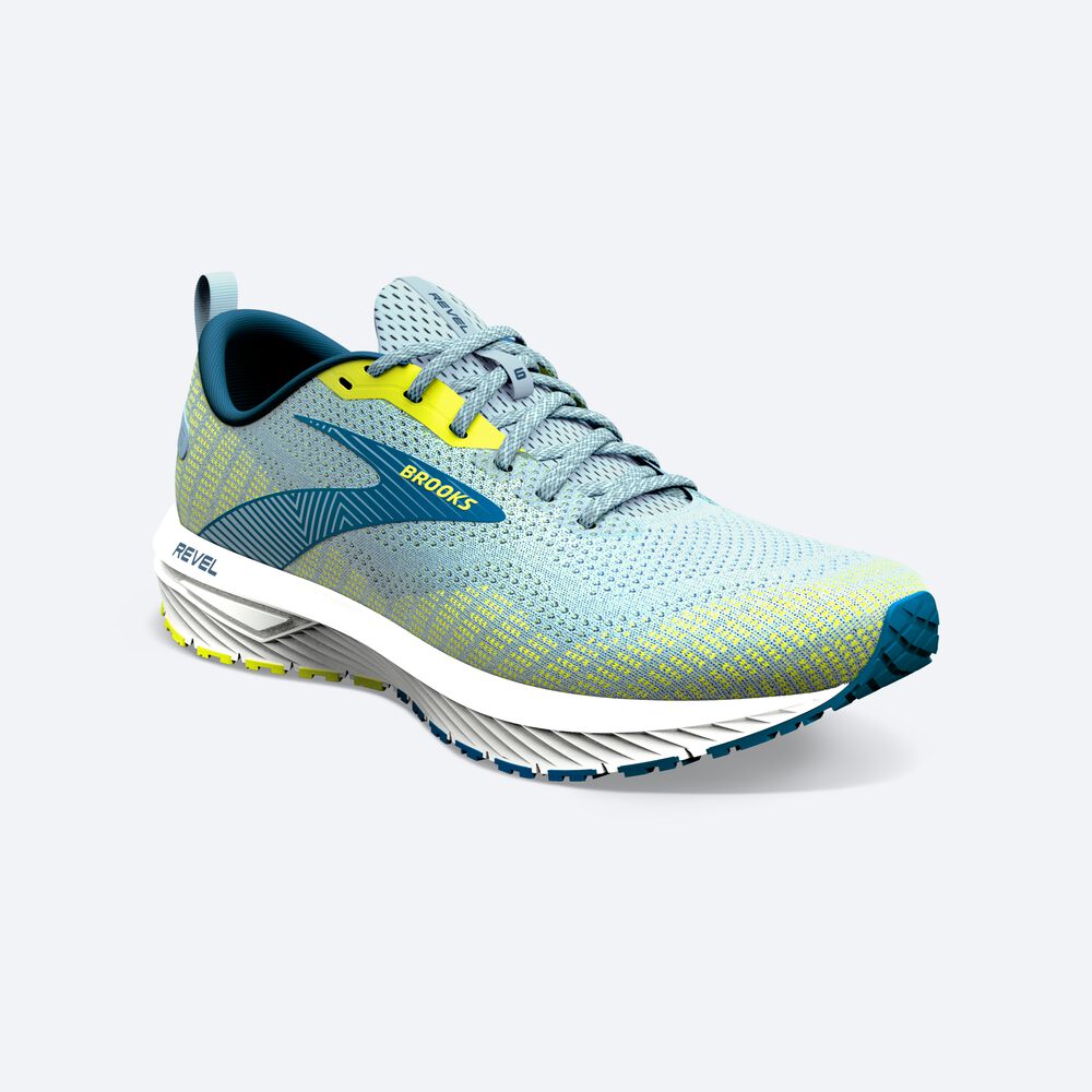 Zapatillas Running Brooks Revel 6 Hombre Azules Claro | JAD129405