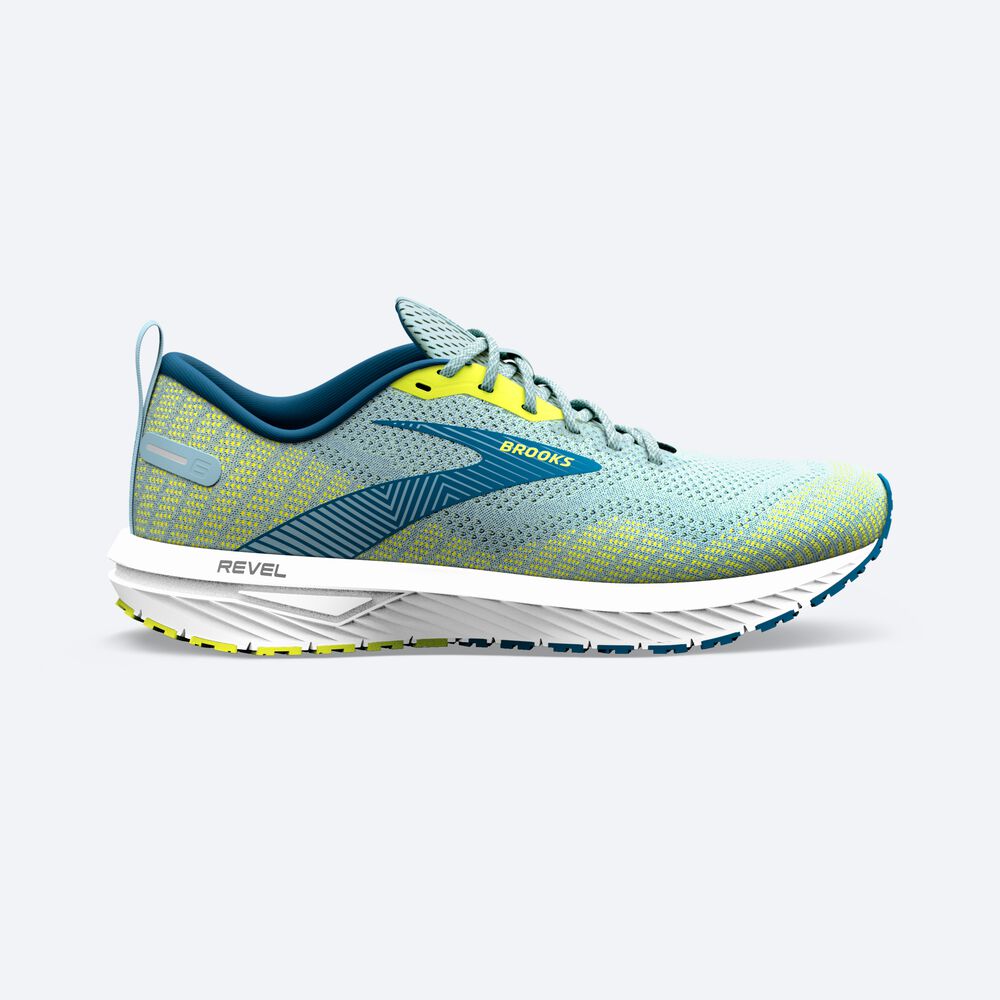 Zapatillas Running Brooks Revel 6 Hombre Azules Claro | JAD129405