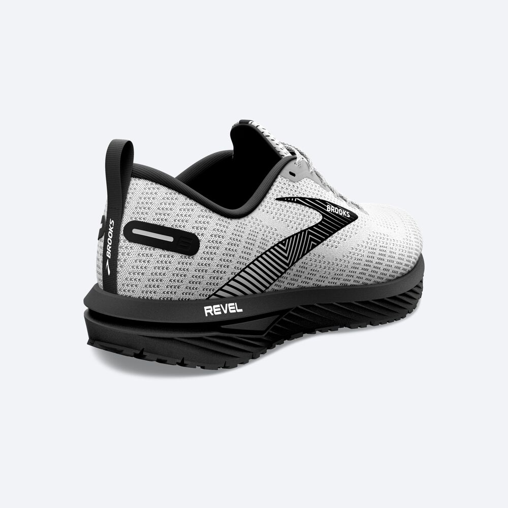 Zapatillas Running Brooks Revel 6 Hombre Blancas/Negras | QLG610437