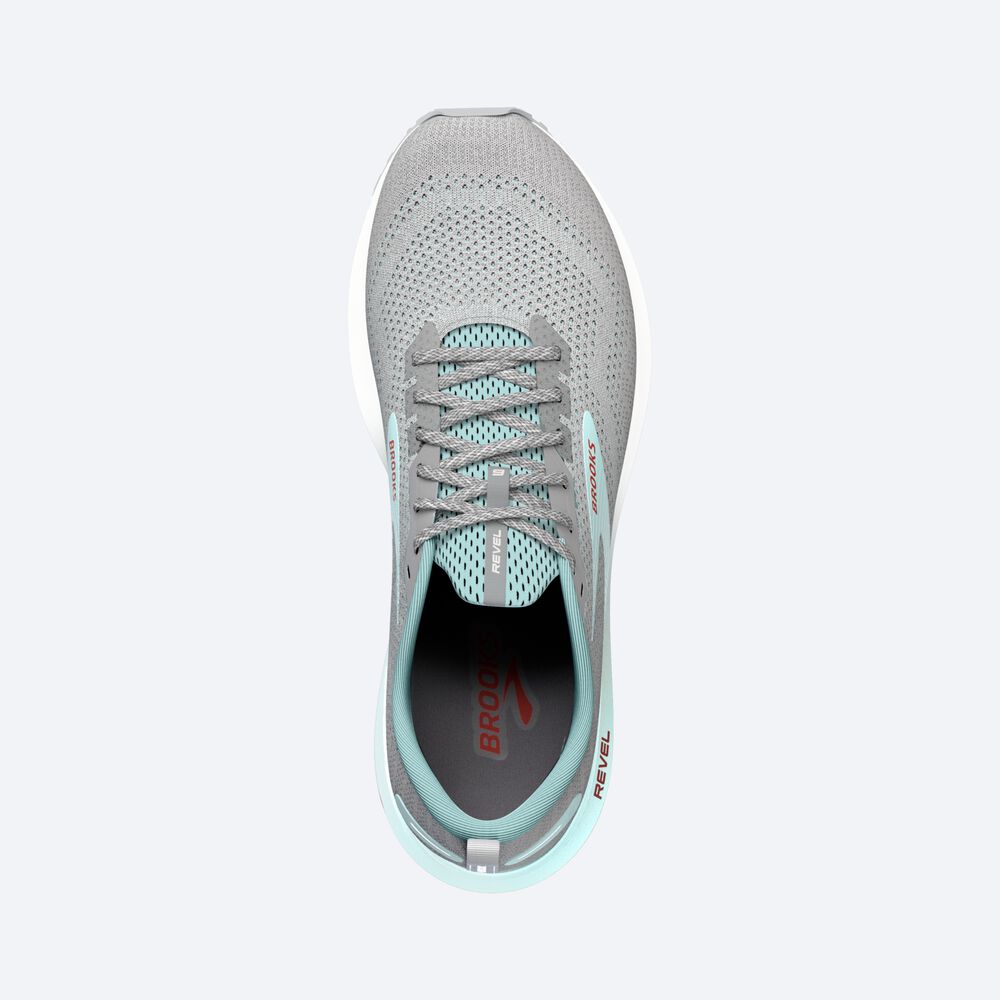 Zapatillas Running Brooks Revel 6 Mujer Gris/Azules | AOI082463