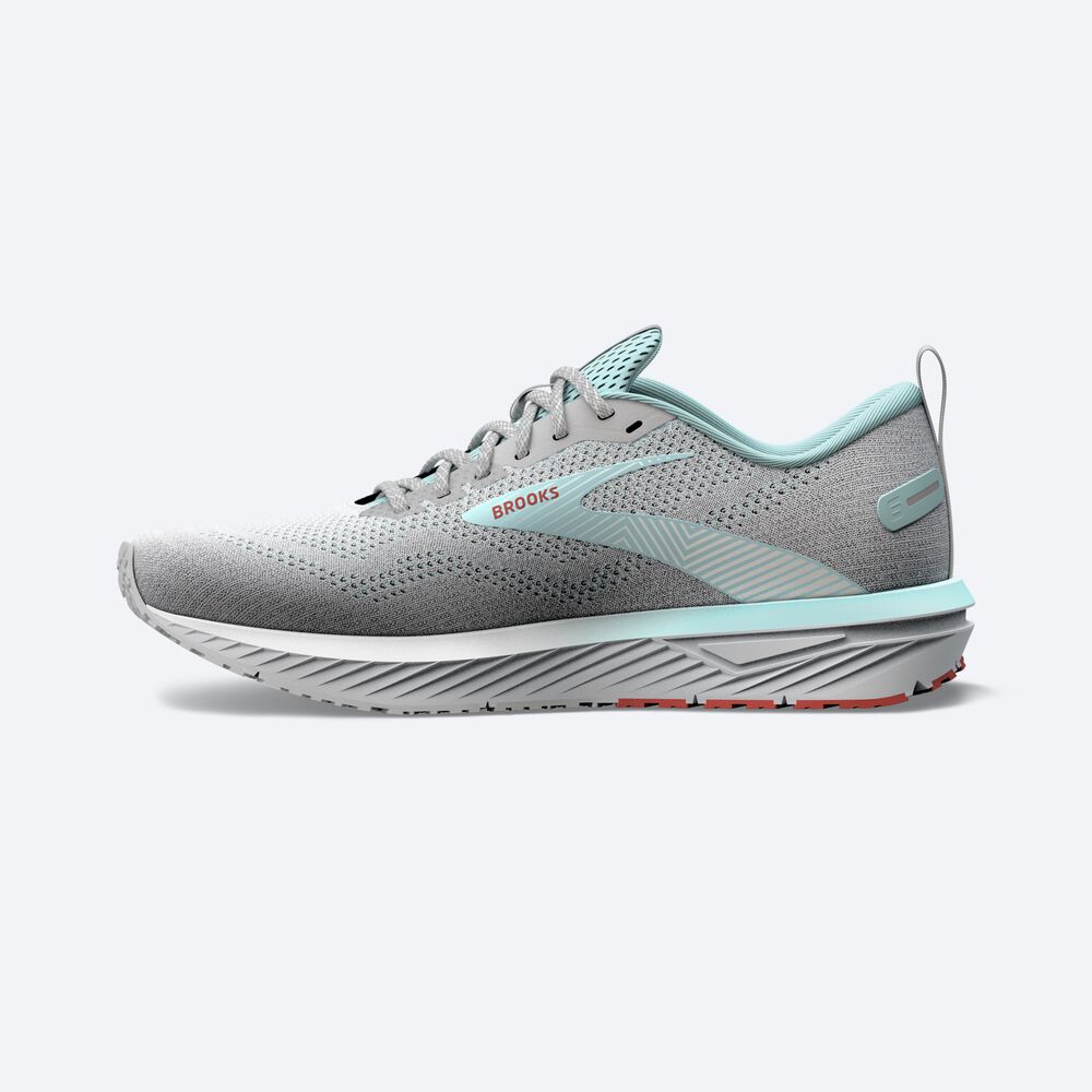 Zapatillas Running Brooks Revel 6 Mujer Gris/Azules | AOI082463