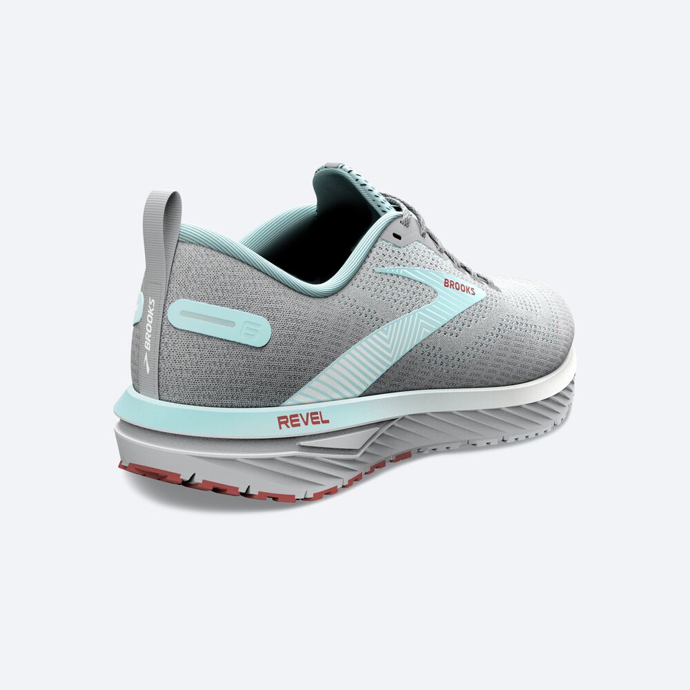 Zapatillas Running Brooks Revel 6 Mujer Gris/Azules | AOI082463