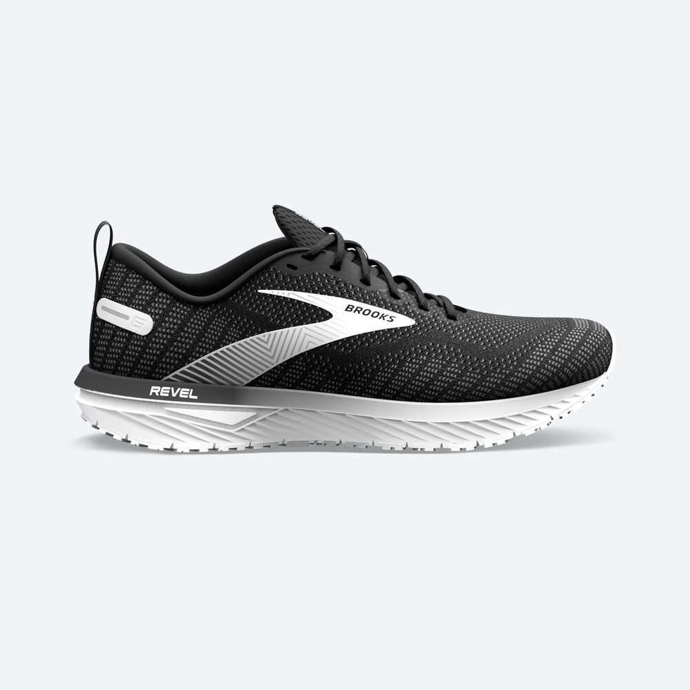 Zapatillas Running Brooks Revel 6 Mujer Negras/Blancas | QLW257431