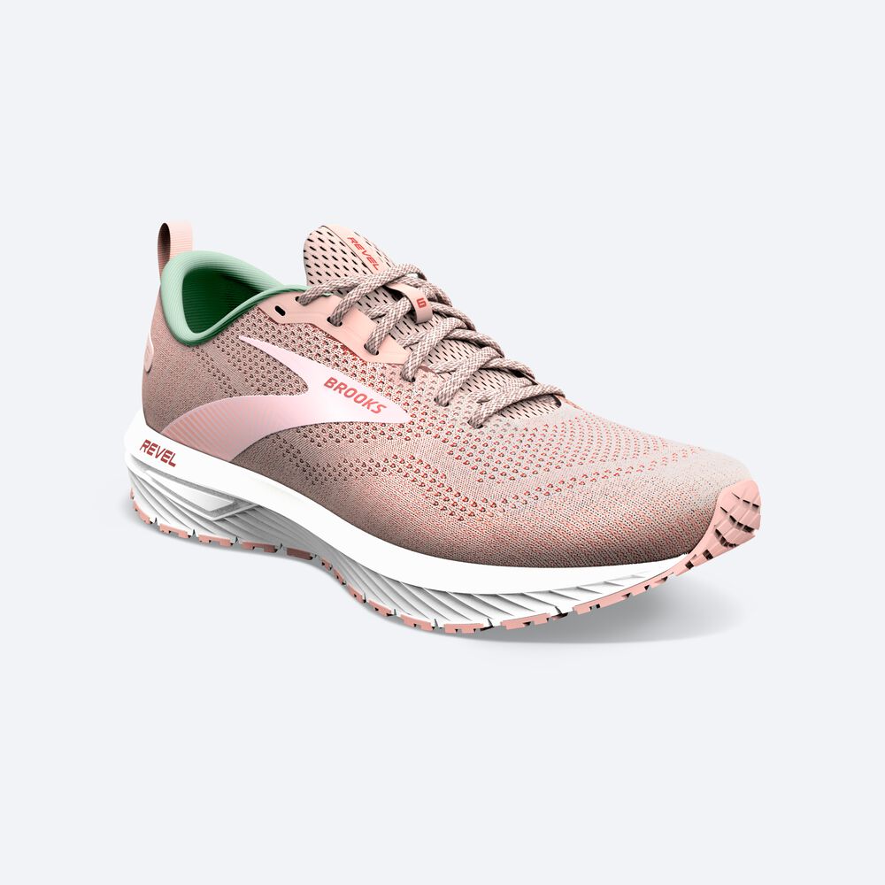 Zapatillas Running Brooks Revel 6 Mujer Rosas | SNM368091