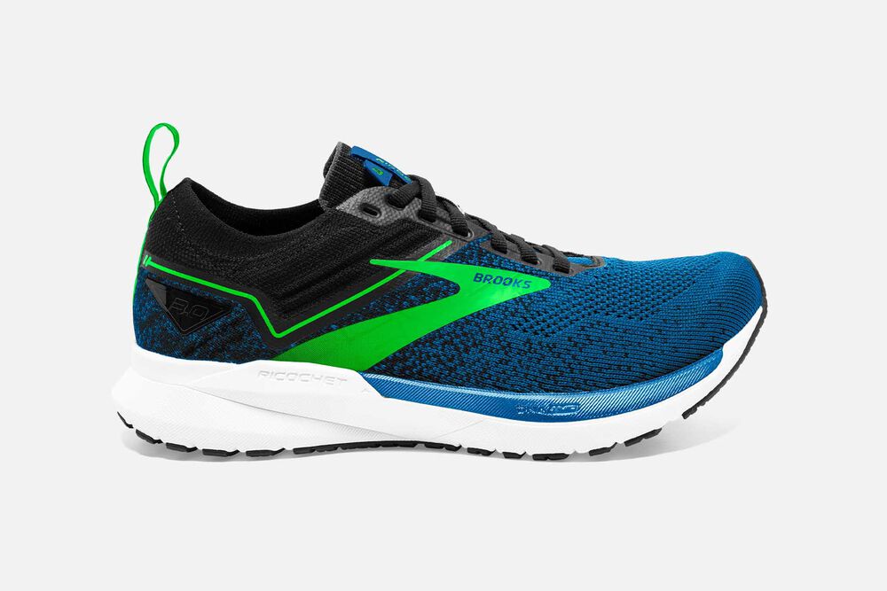 Zapatillas Running Brooks Ricochet 3 Hombre Azules/Verde | DIN853960