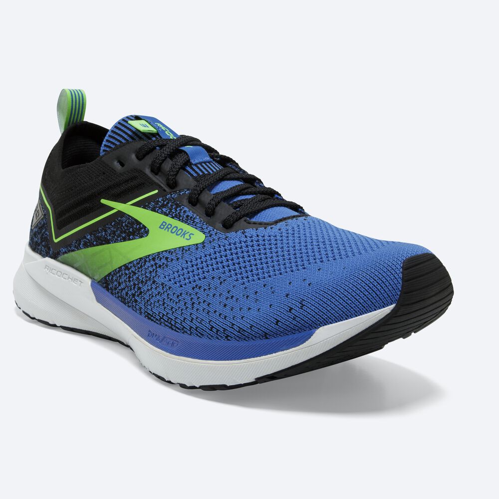 Zapatillas Running Brooks Ricochet 3 Hombre Azules/Verde | DIN853960