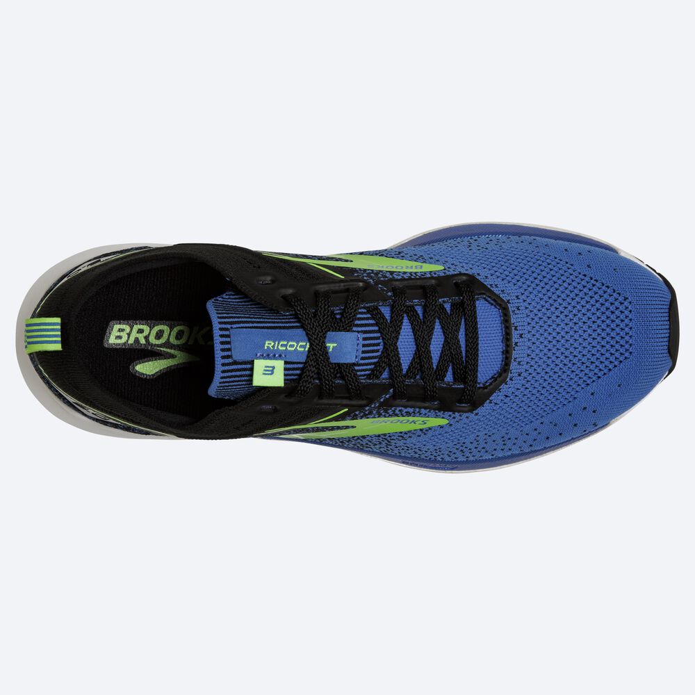 Zapatillas Running Brooks Ricochet 3 Hombre Azules/Verde | DIN853960