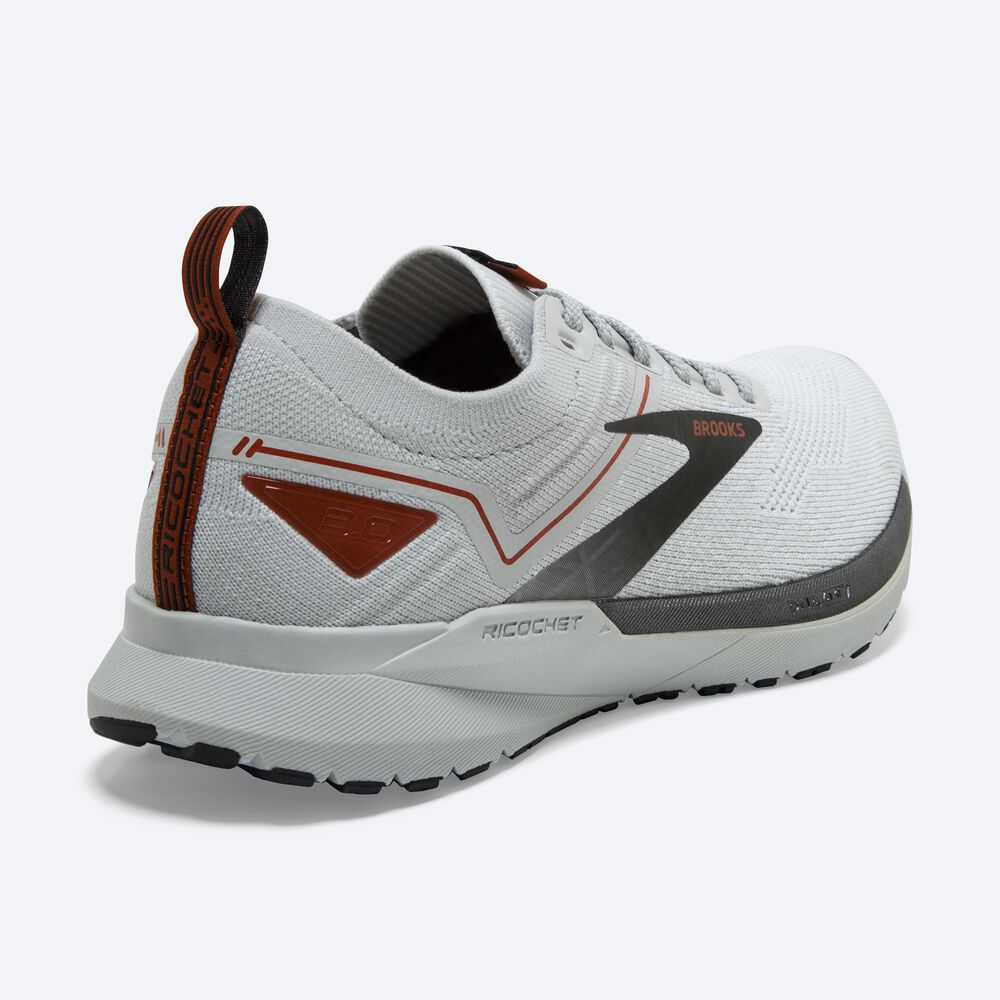 Zapatillas Running Brooks Ricochet 3 Hombre Blancas/Gris | FNU216950