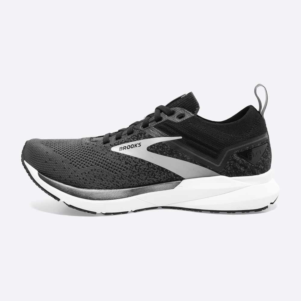 Zapatillas Running Brooks Ricochet 3 Hombre Negras/Blancas | JPR527640