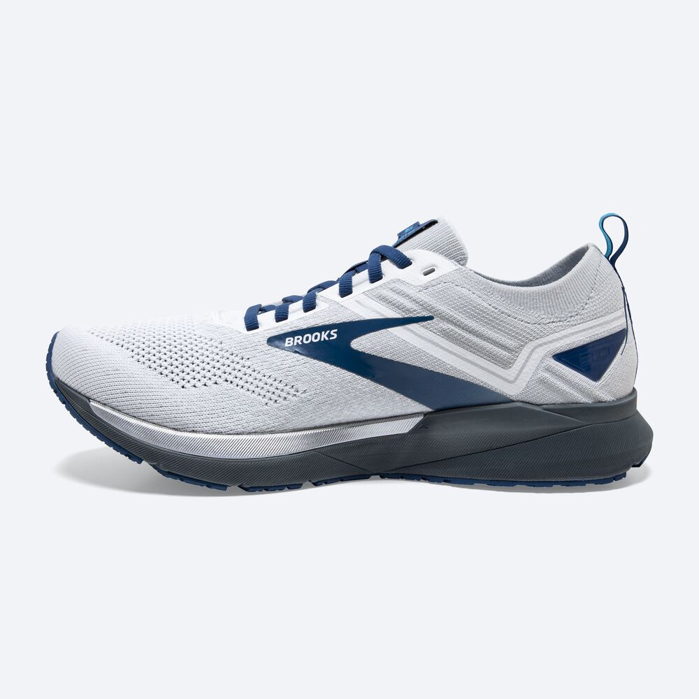 Zapatillas Running Brooks Ricochet 3 Hombre Blancas/Gris/Azules | JYL394765