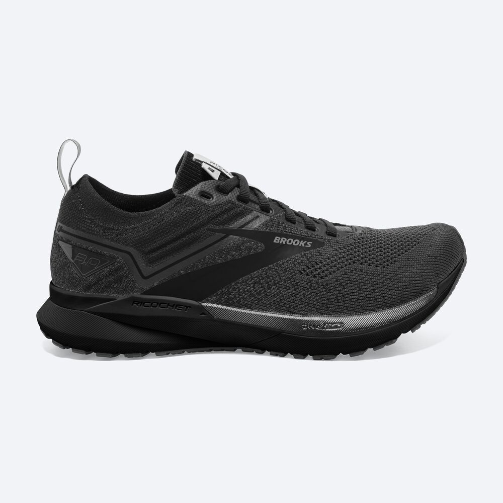 Zapatillas Running Brooks Ricochet 3 Hombre Negras | UVZ285410