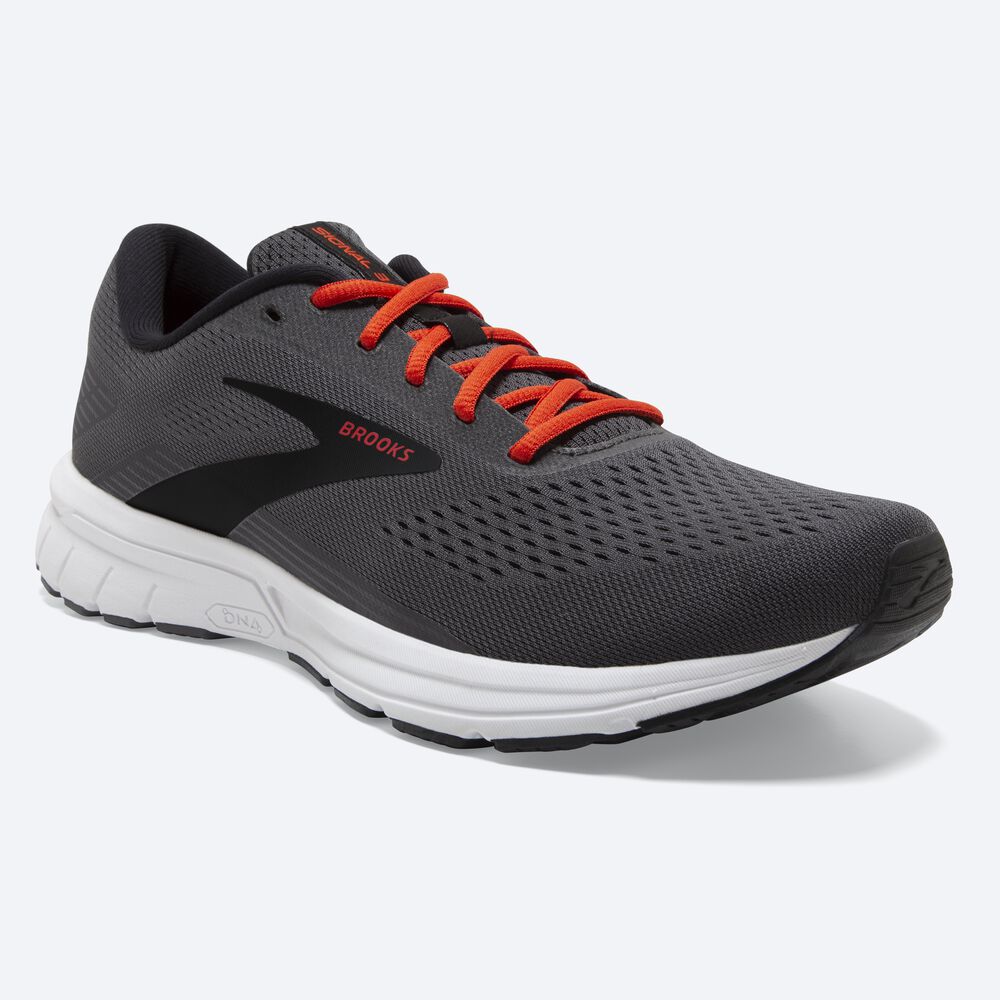 Zapatillas Running Brooks Signal 3 Hombre Negras/Rojas | BMQ634901