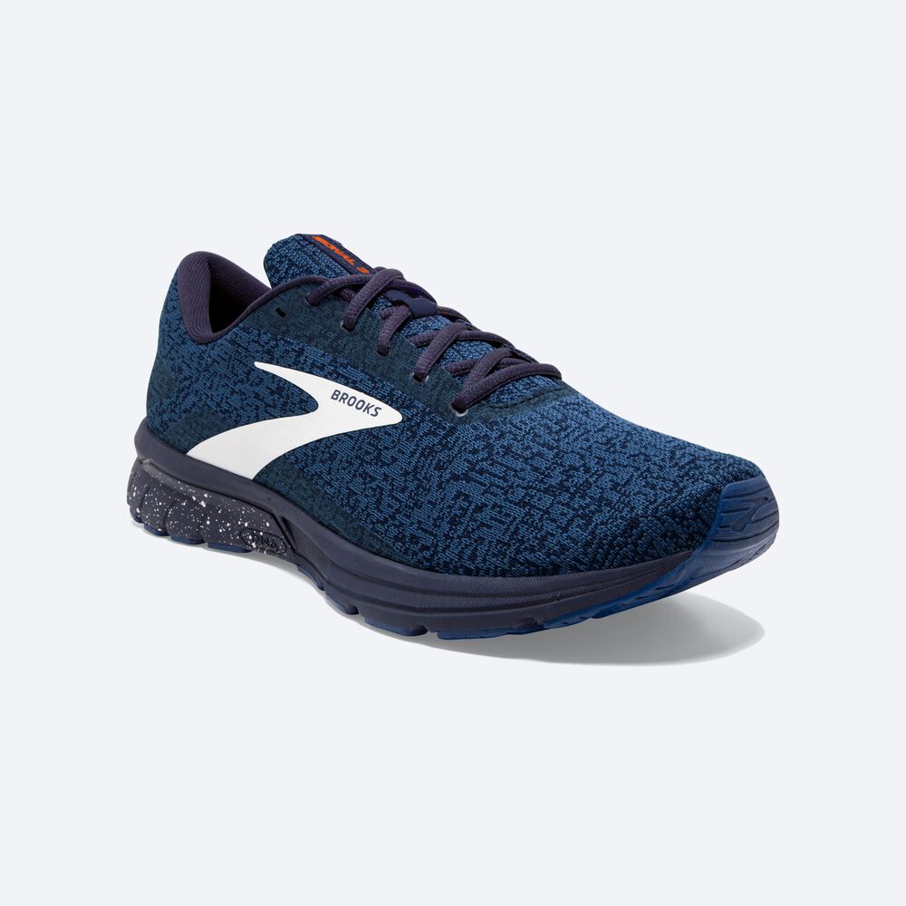 Zapatillas Running Brooks Signal 3 Hombre Azul Marino/Naranjas/Blancas | IJW736801