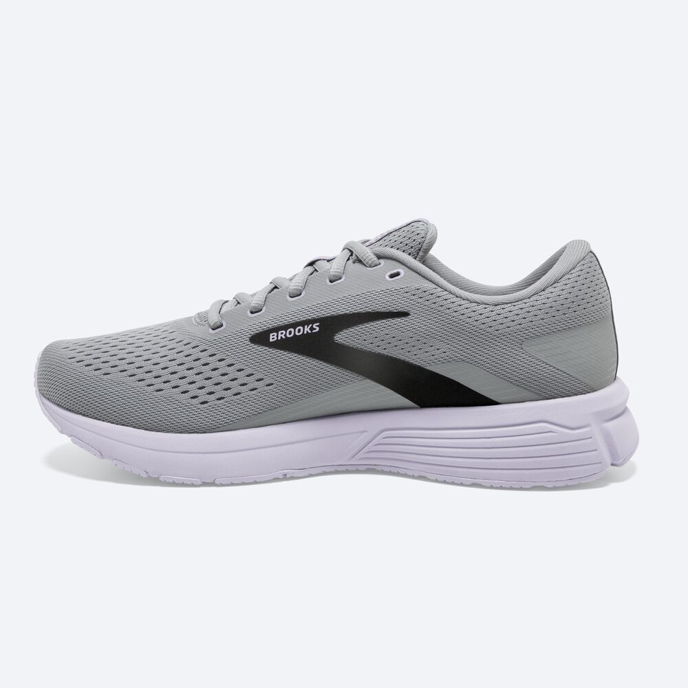 Zapatillas Running Brooks Signal 3 Mujer Gris/Lavanda Azules/Metal Negras | DHE784359