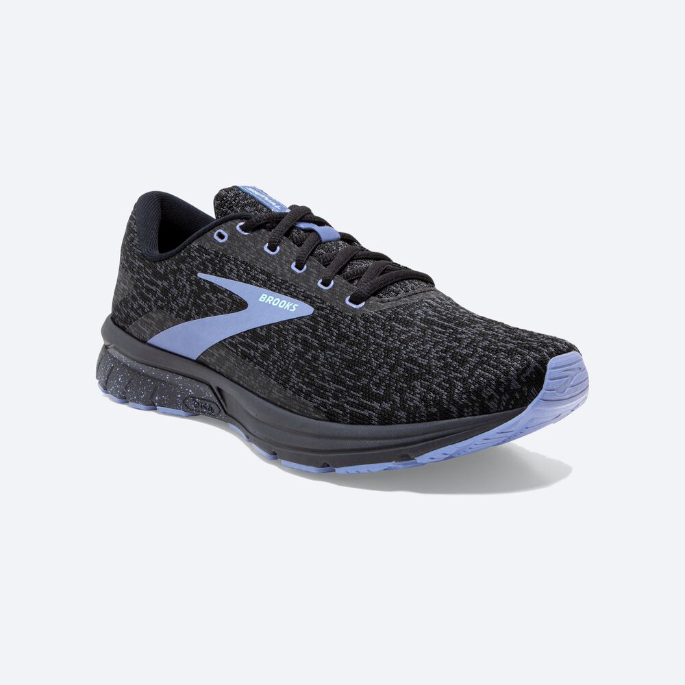 Zapatillas Running Brooks Signal 3 Mujer Negras/Moradas | HJS718935