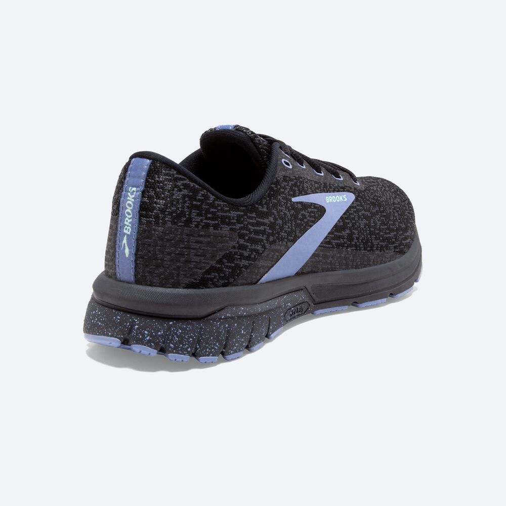 Zapatillas Running Brooks Signal 3 Mujer Negras/Moradas | HJS718935