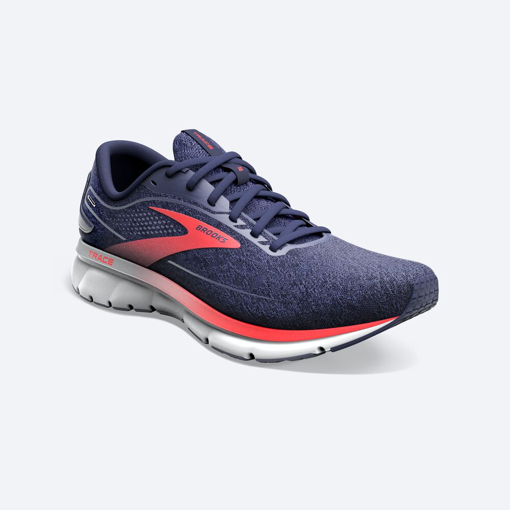 Zapatillas Running Brooks Trace 2 Hombre Azul Marino/Gris/Rojas | GSI421789