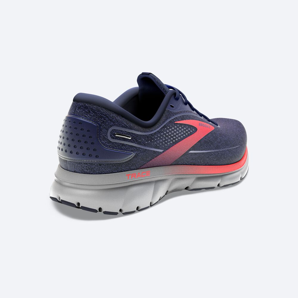 Zapatillas Running Brooks Trace 2 Hombre Azul Marino/Gris/Rojas | GSI421789