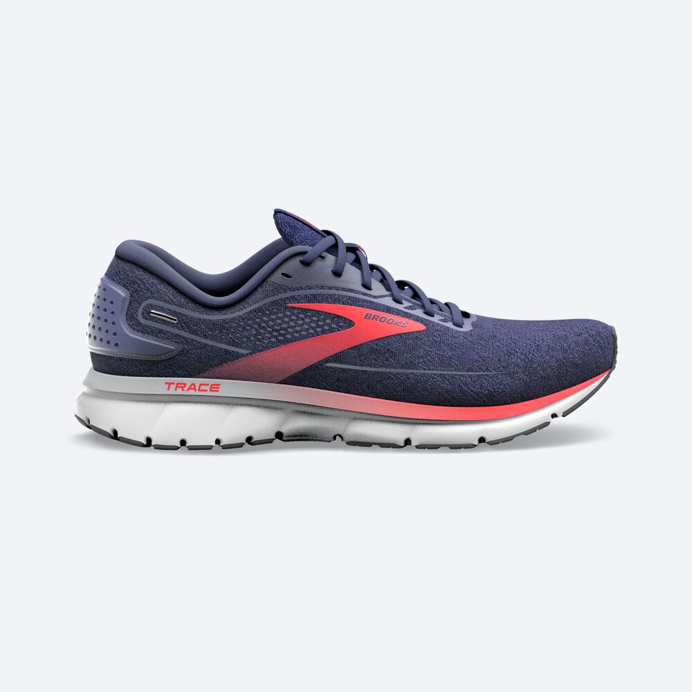 Zapatillas Running Brooks Trace 2 Hombre Azul Marino/Gris/Rojas | GSI421789