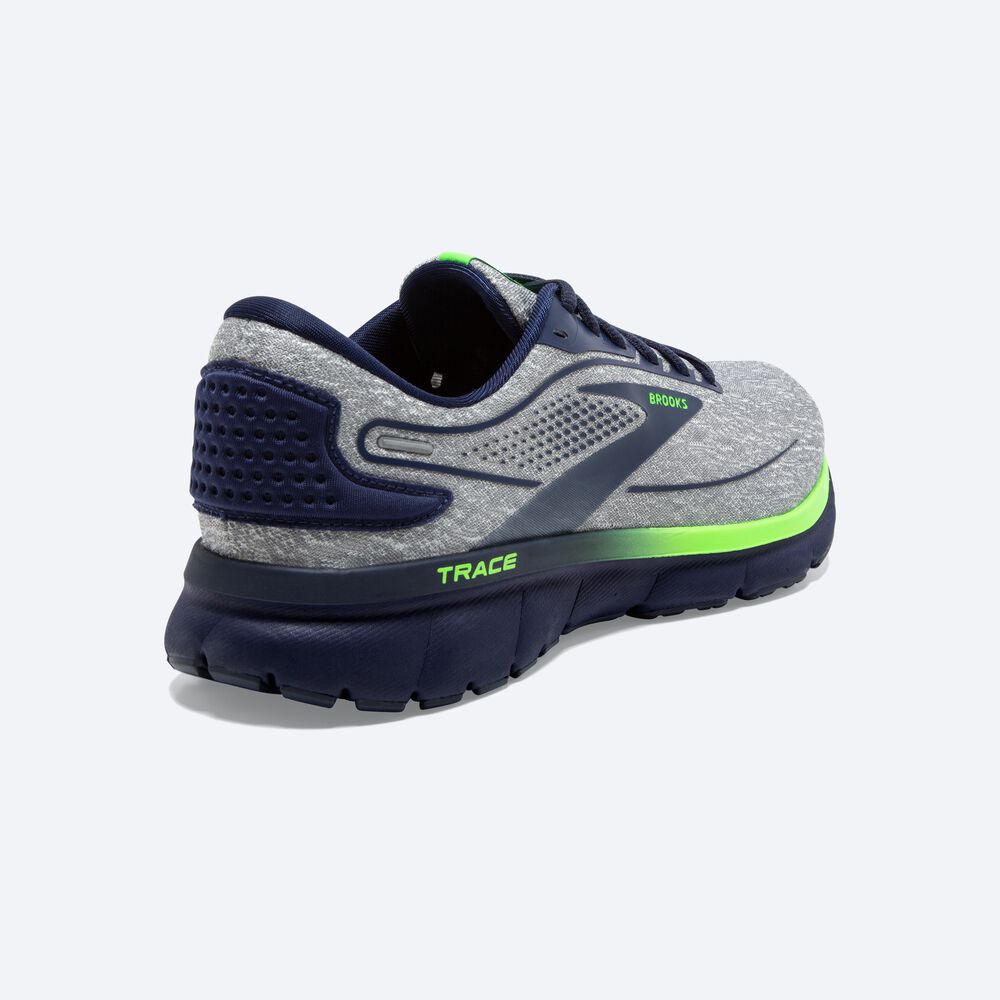 Zapatillas Running Brooks Trace 2 Hombre Gris/Azules/Verde | GXL376849