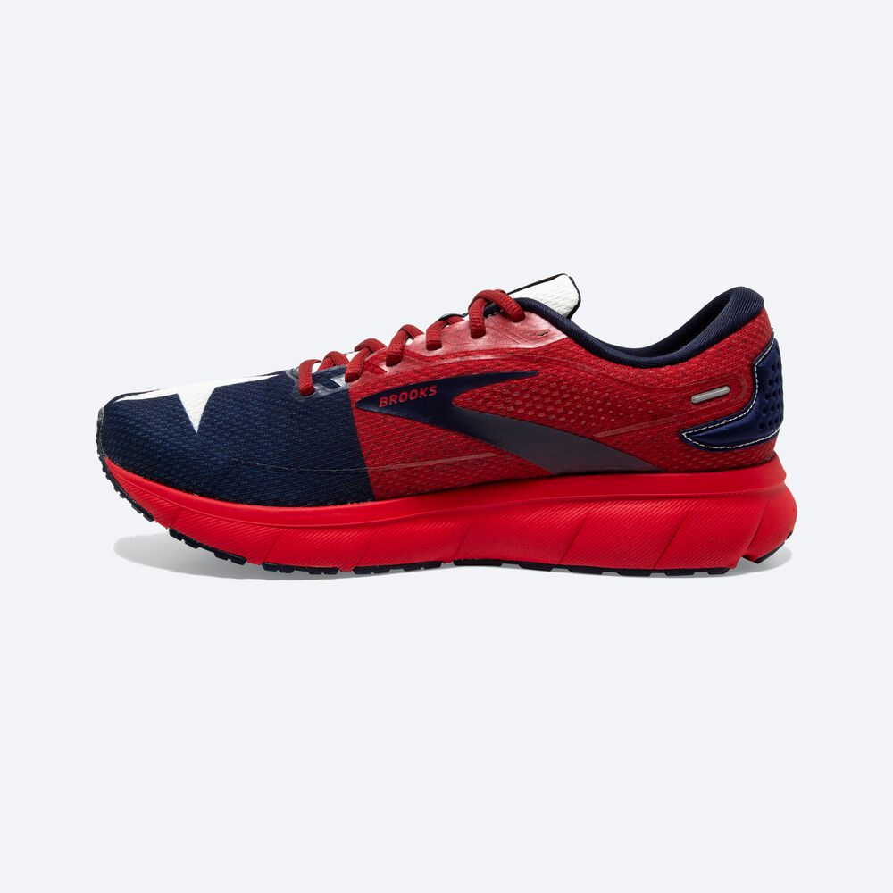 Zapatillas Running Brooks Trace 2 Hombre Rojas/Blancas/Azul Marino | PXB498263