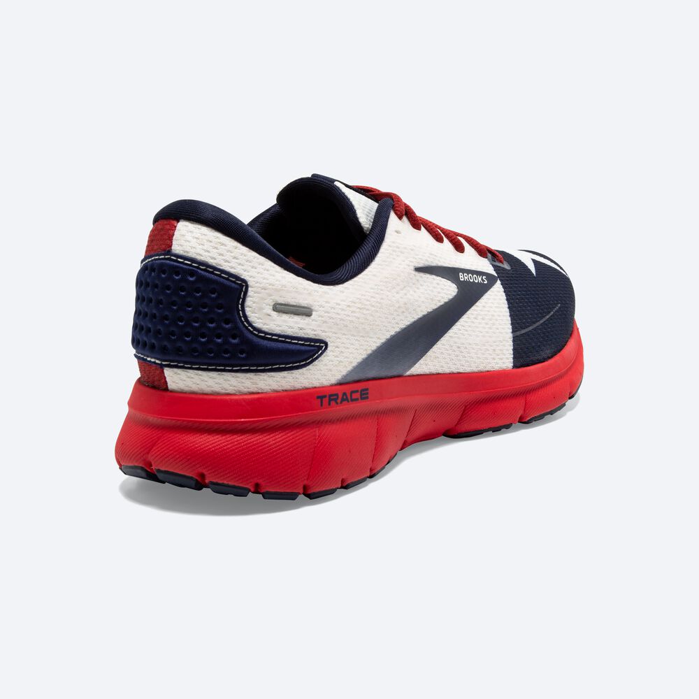 Zapatillas Running Brooks Trace 2 Hombre Rojas/Blancas/Azul Marino | PXB498263