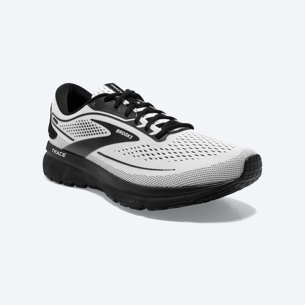 Zapatillas Running Brooks Trace 2 Hombre Blancas/Negras | RUG846729