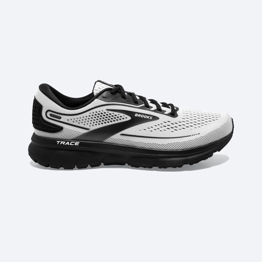 Zapatillas Running Brooks Trace 2 Hombre Blancas/Negras | RUG846729