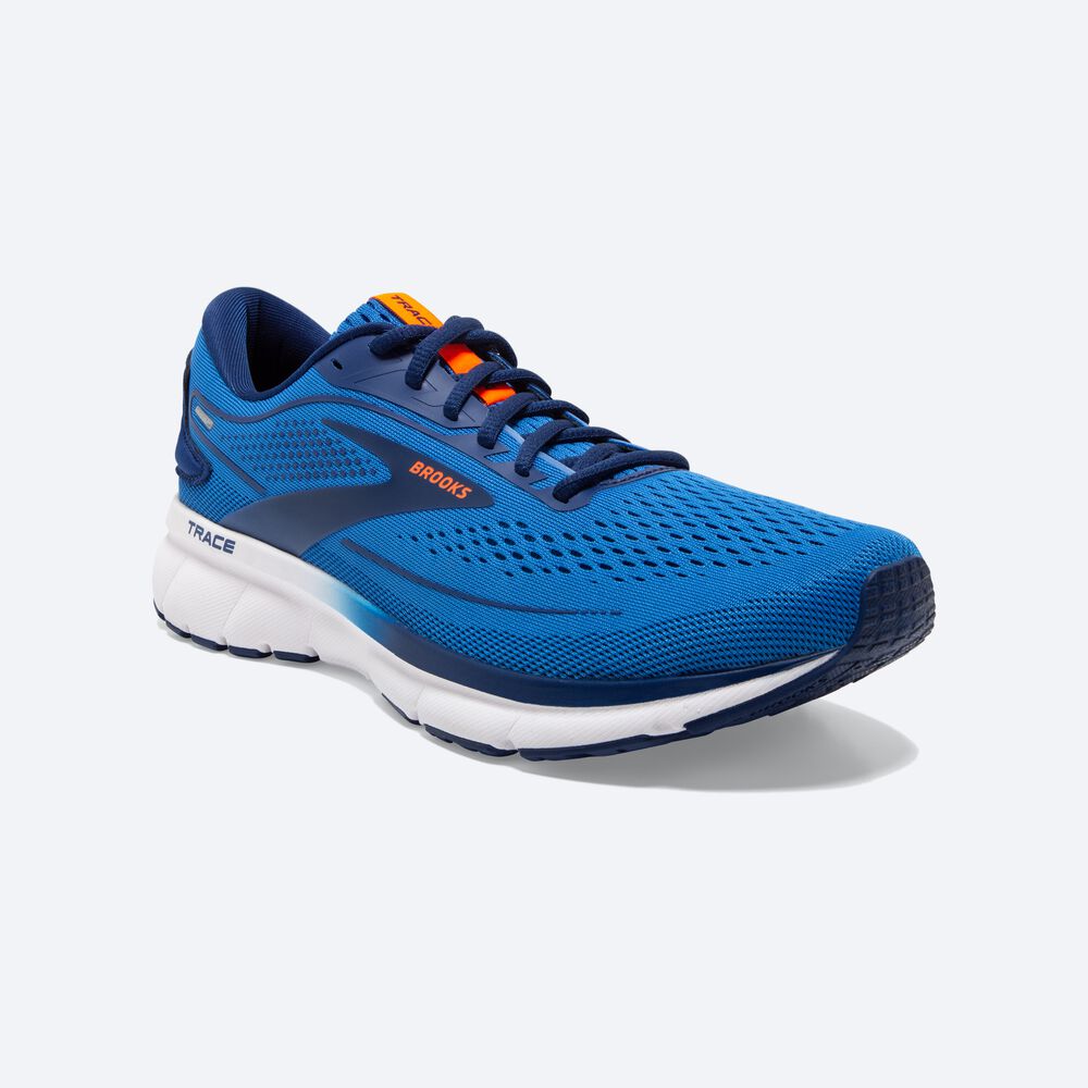 Zapatillas Running Brooks Trace 2 Hombre Azules/Azules/Naranjas | TLH371290